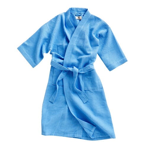 Waffle bathrobe, one size, sky blue