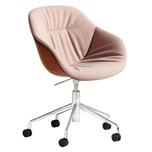 HAY About A Chair AAC153 Soft Duo, alum.-Mode 021 blush-leather | Pre ...