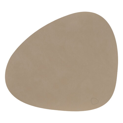 Lind DNA Curve table mat, 37 x 44 cm, clay brown Nupo leather | Pre ...