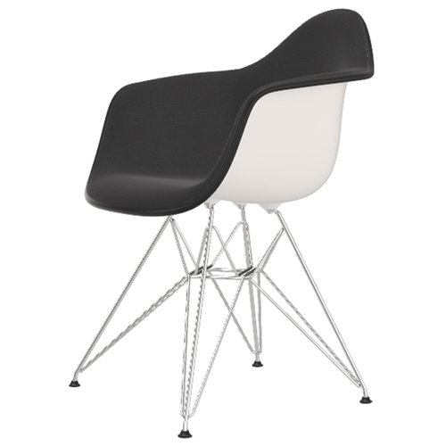 tread masterpiece To meditation Vitra Eames DAR tuoli, musta verhoilu - kromi | Käytetty design | Franckly