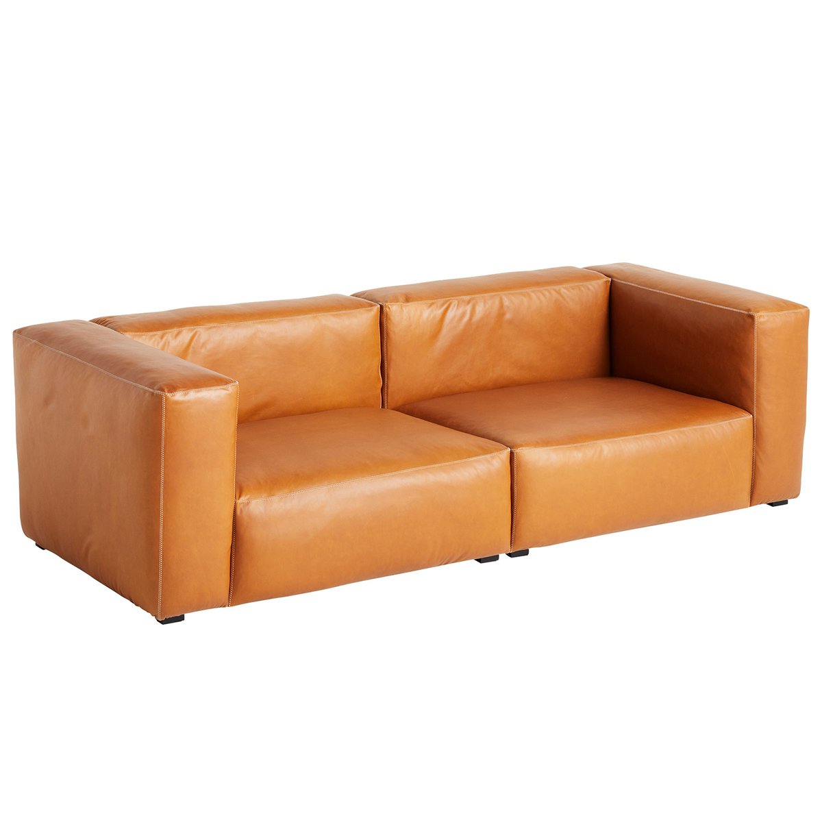HAY Mags Soft sohva 2,5-ist/238 cm, korkea käsinoja, Sense 250 nahka