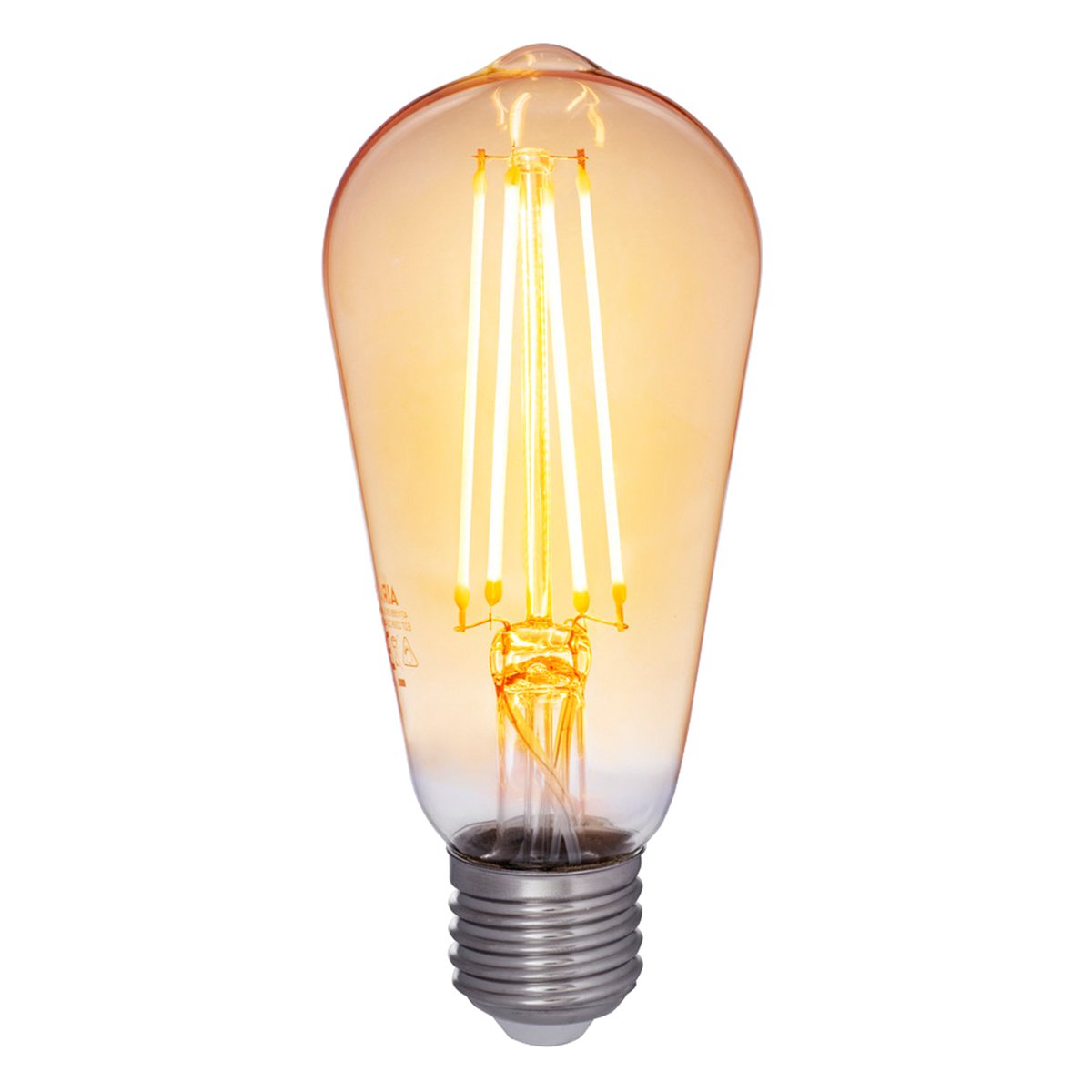 Airam Decor Amber LED Edison lamppu 5W E27 380lm, himmennettävä