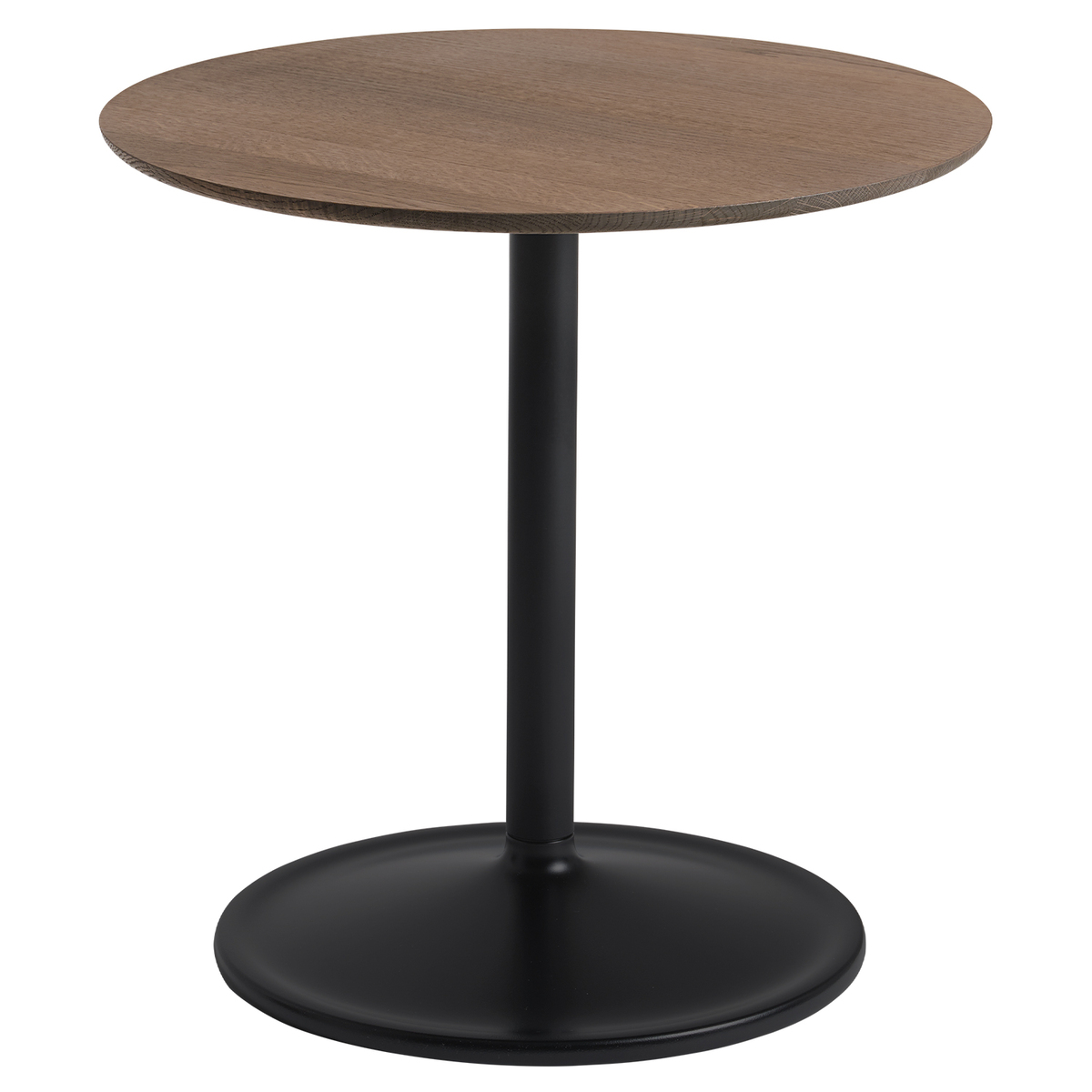 Muuto Soft side table, 48 cm, smoked oak - black | Pre-used design ...