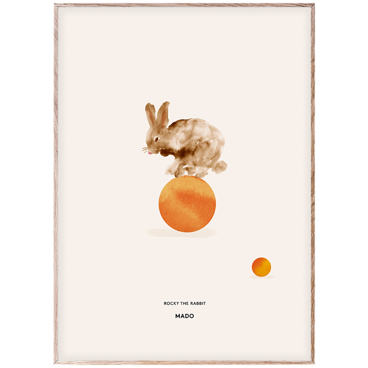 Verliefd atmosfeer Woedend Rocky the Rabbit poster 50 x 70 cm | Finnish Design Shop