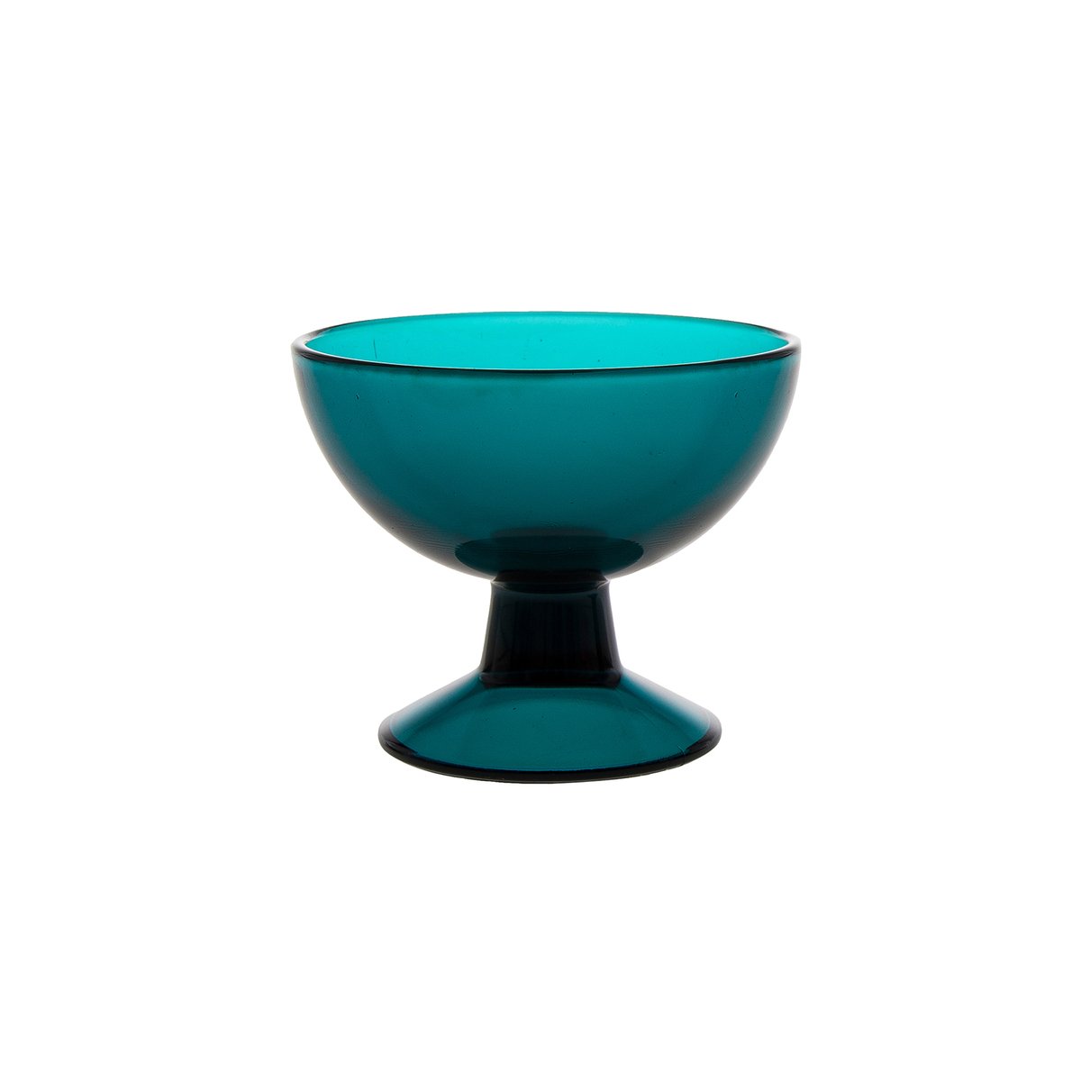 Nuutajärven Lasi 5379 dessert bowl, turquoise Preused design Franckly