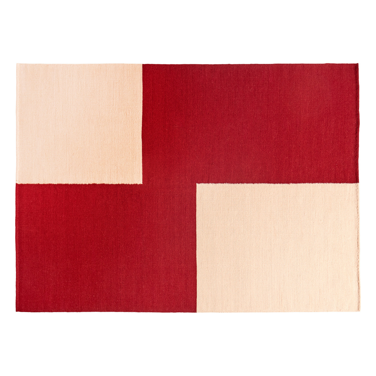 hay-ethan-cook-flat-works-rug-170-x-240-cm-red-offset-pre-used