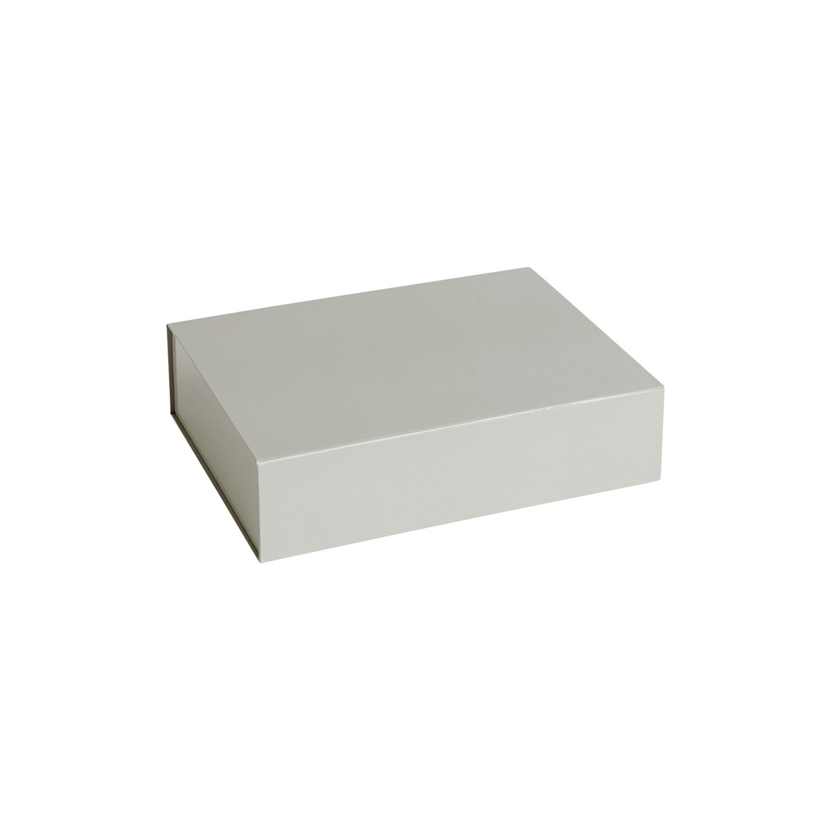 Closing organizer / storage box, size 30 x 40 x 50 cm - in a letter, Color  Light Grey