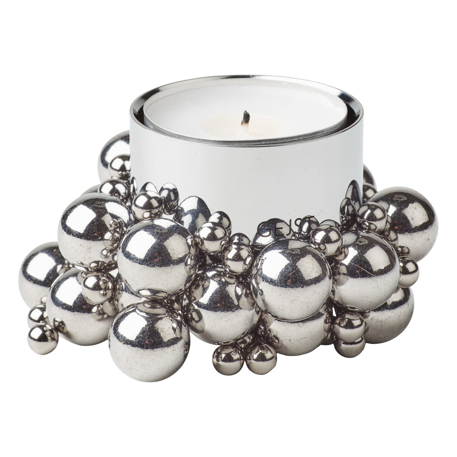 Molekyl tealight holder 1, chrome