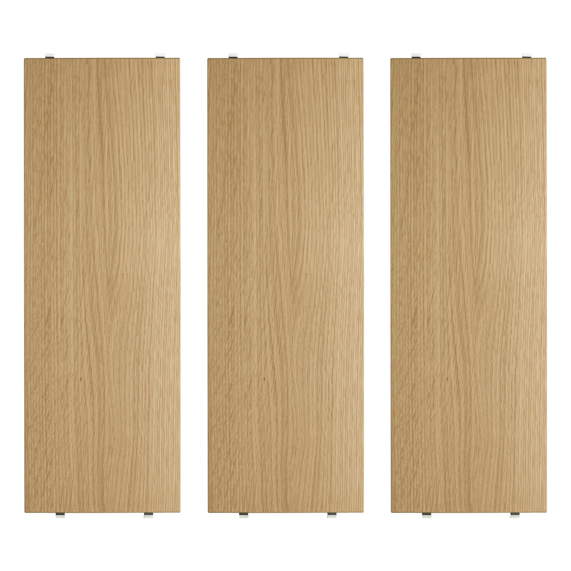 String shelf 58 x 20 cm, 3-pack, oak