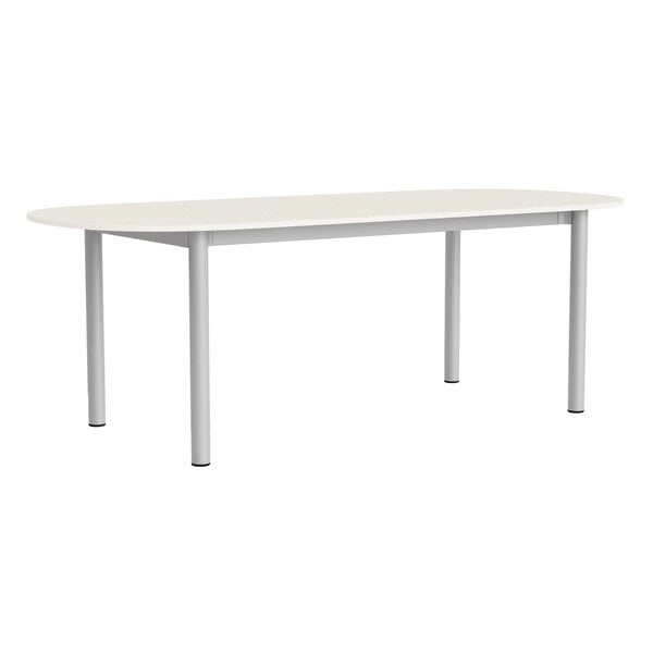 HAY Annex bord rektangulärt, 220 x 95 cm, aluminium - bomullskräm ...