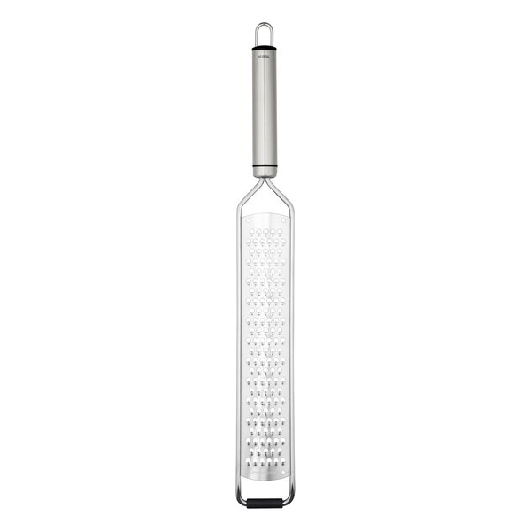 Monix Solid+ Grattugia A Fori Larghi – Colore Blu, Lame In Acciaio Inox, Manico Ergonomico