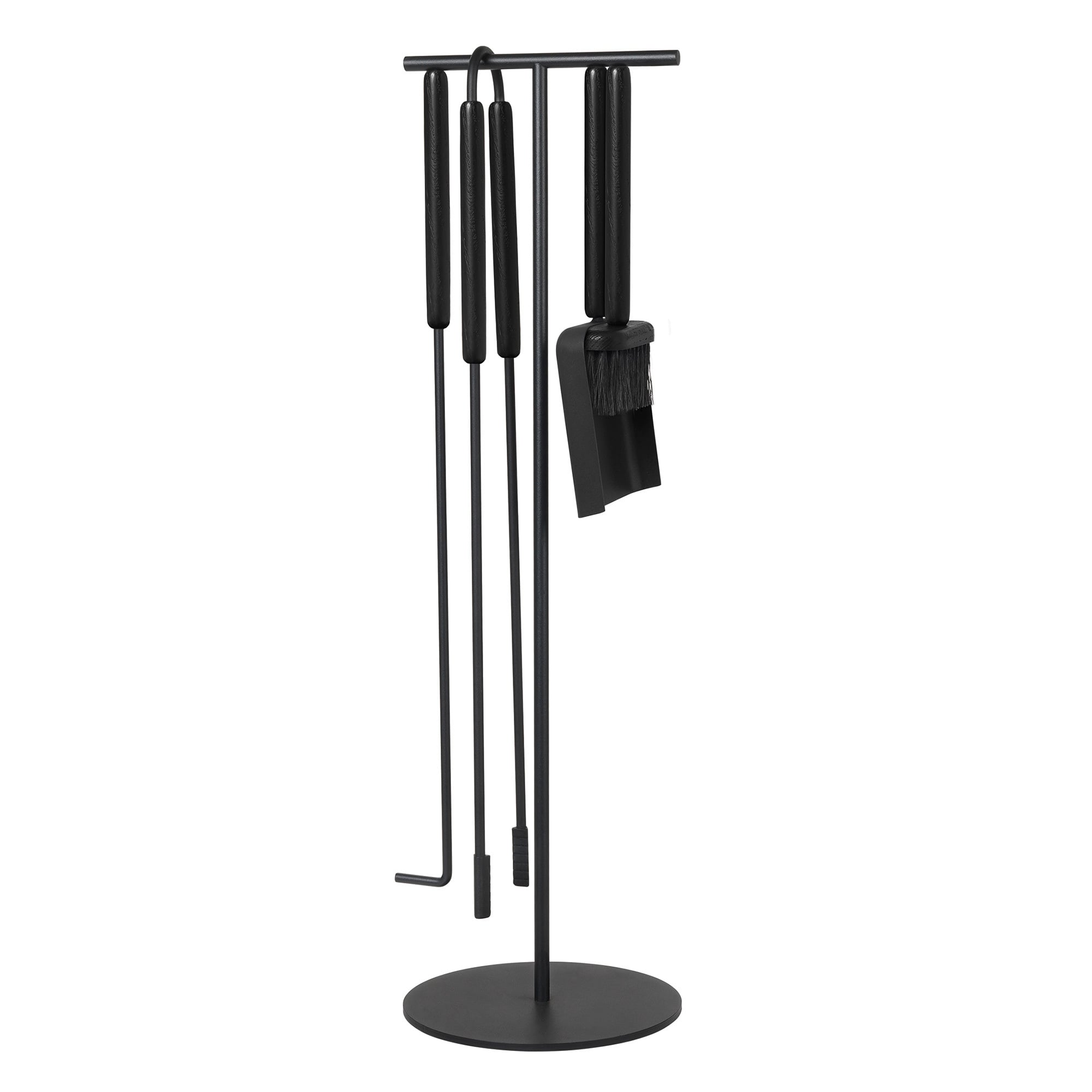 Ashi fireside set, 5 pcs, black oak - black