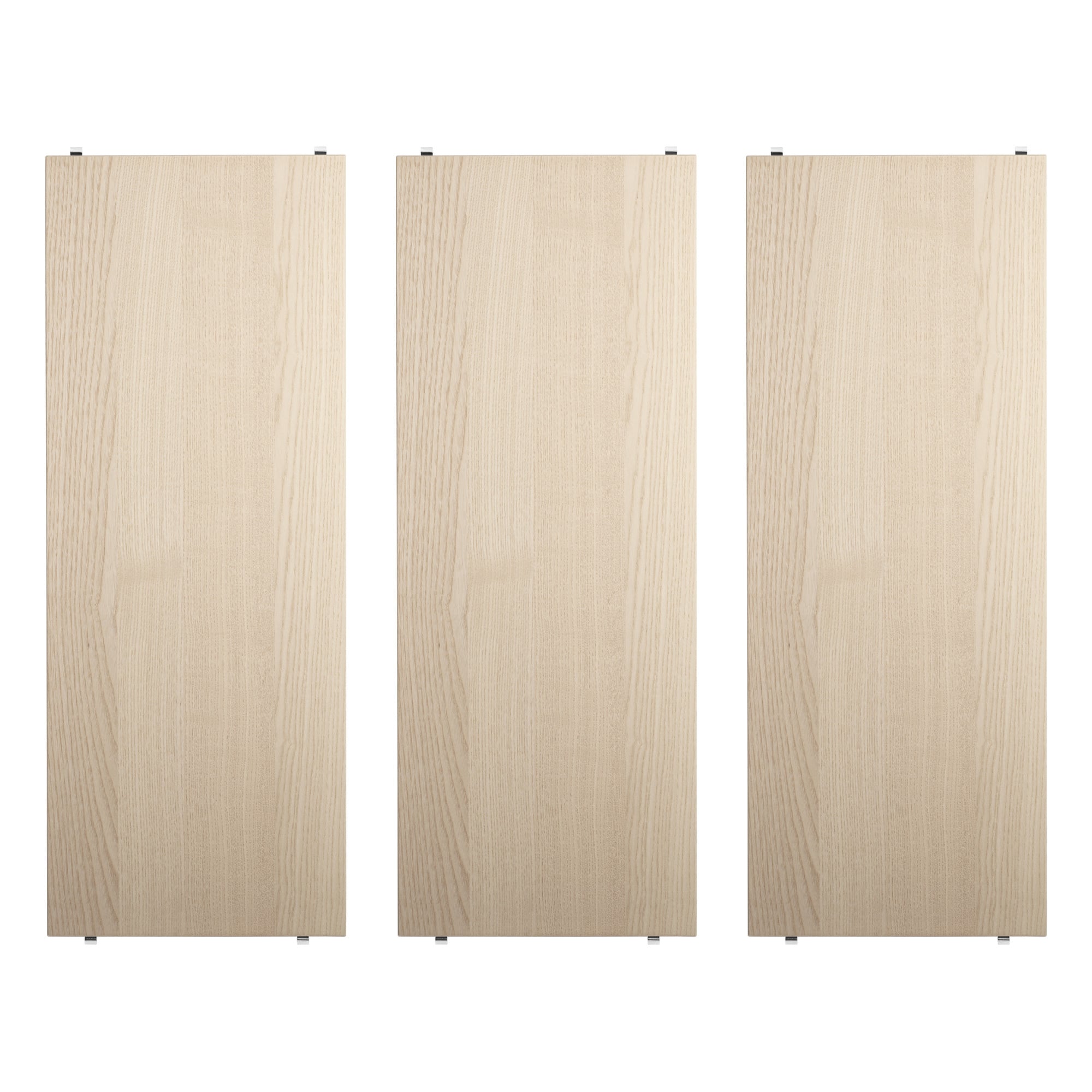 String shelf 78 x 30 cm, 3-pack, ash