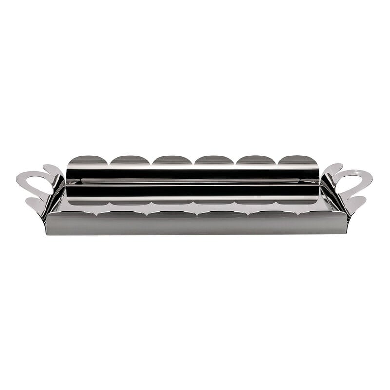 Alessi Recinto tray with handles, 51,5 x 34,5 cm, stainless steel