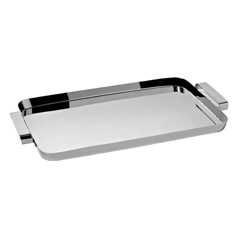 Alessi Tau tray with handles, stainless steel | Finnish Design Shop