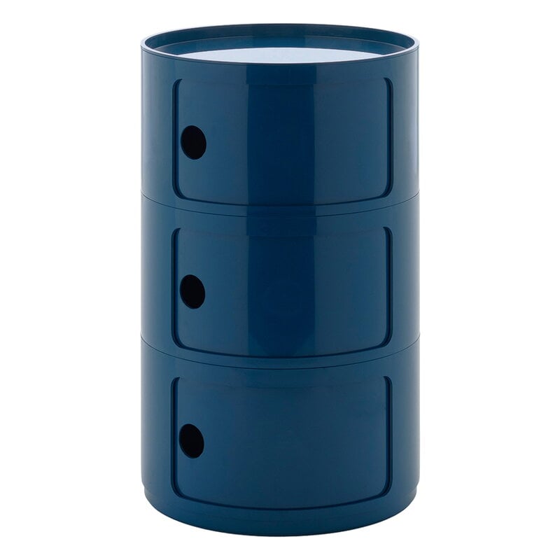 Kartell Componibili Big storage unit, 3 modules, blue | Finnish