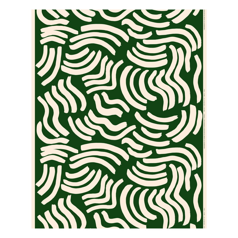 Hyräily pinnoitettu kangas, vihreä - puuvilla | Finnish Design Shop