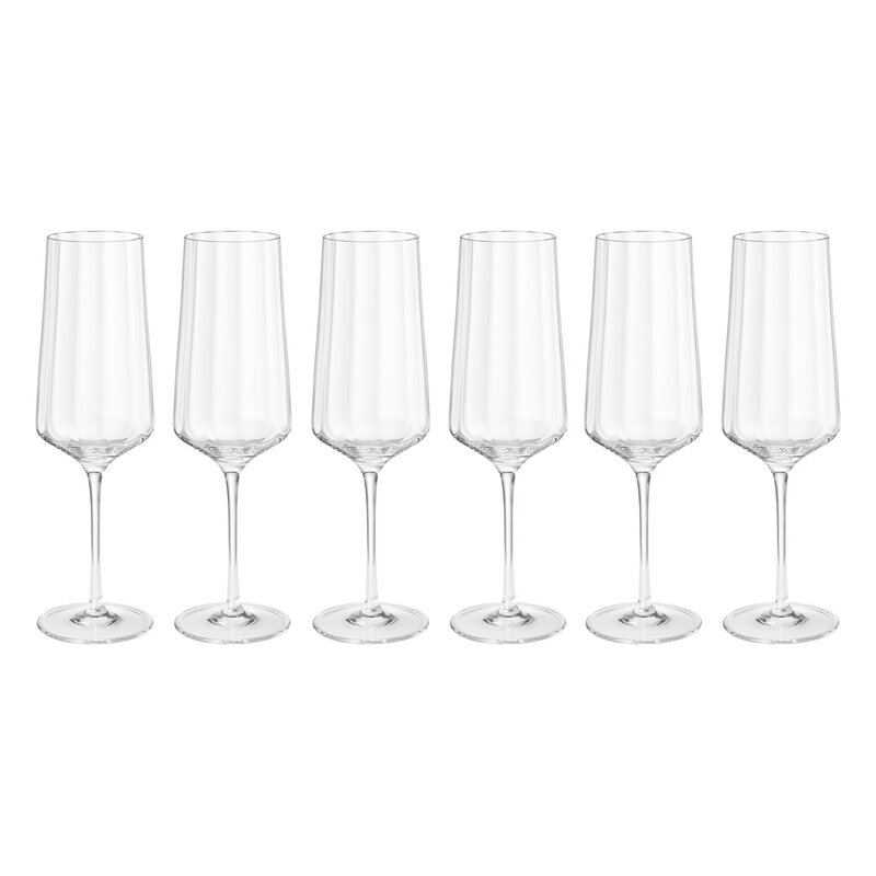 Georg Jensen Bernadotte White Wine Glasses, Set of 6