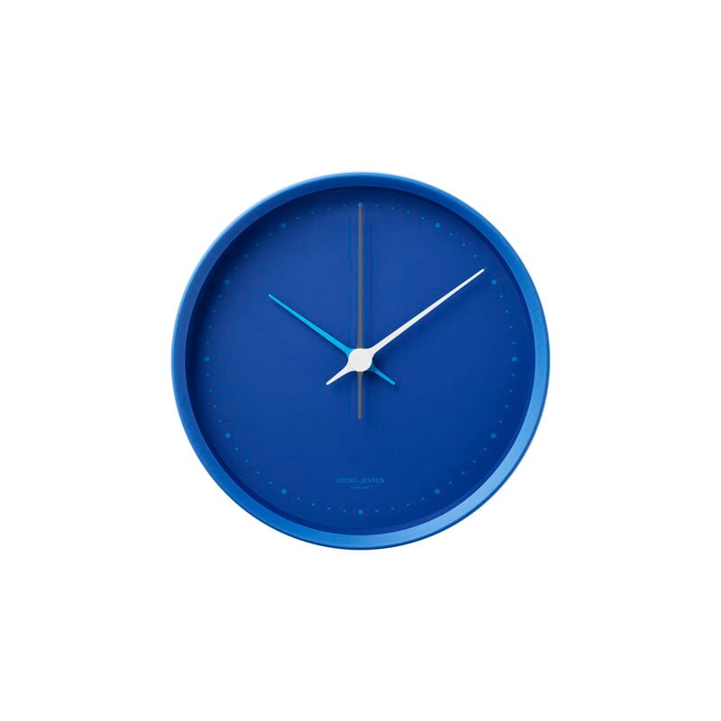 Georg Jensen Henning Koppel wall clock, 22 cm, iconic blue