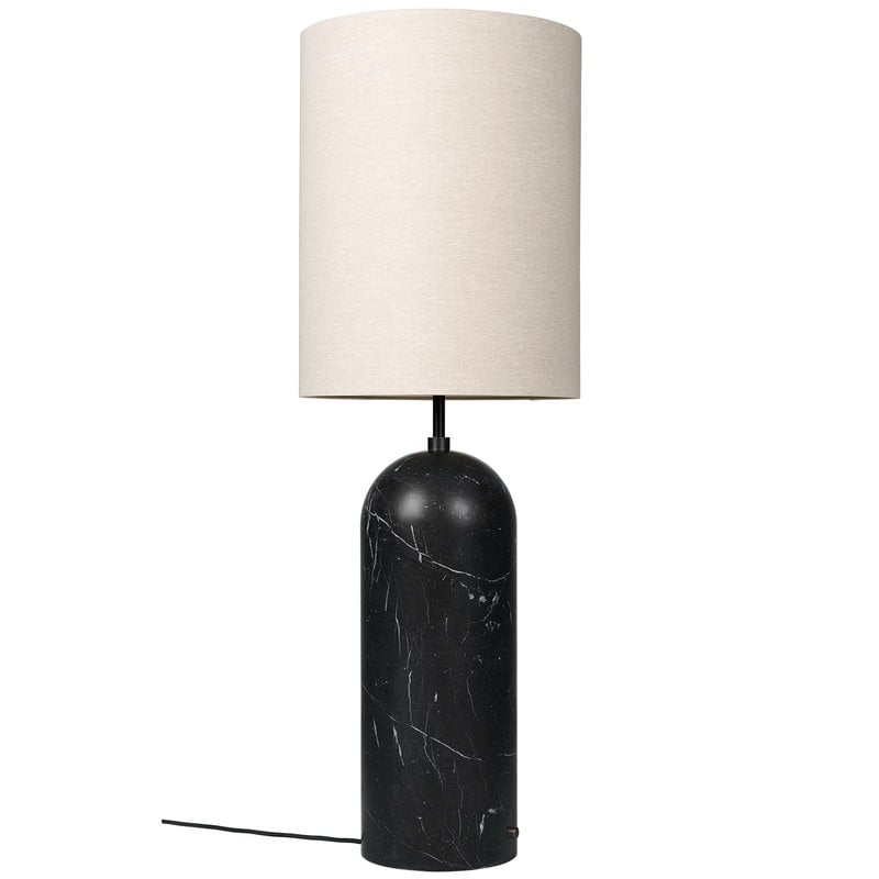 Gubi Gravity Xl Floor Lamp High Black, Silver Floor Lamp With Marble Base