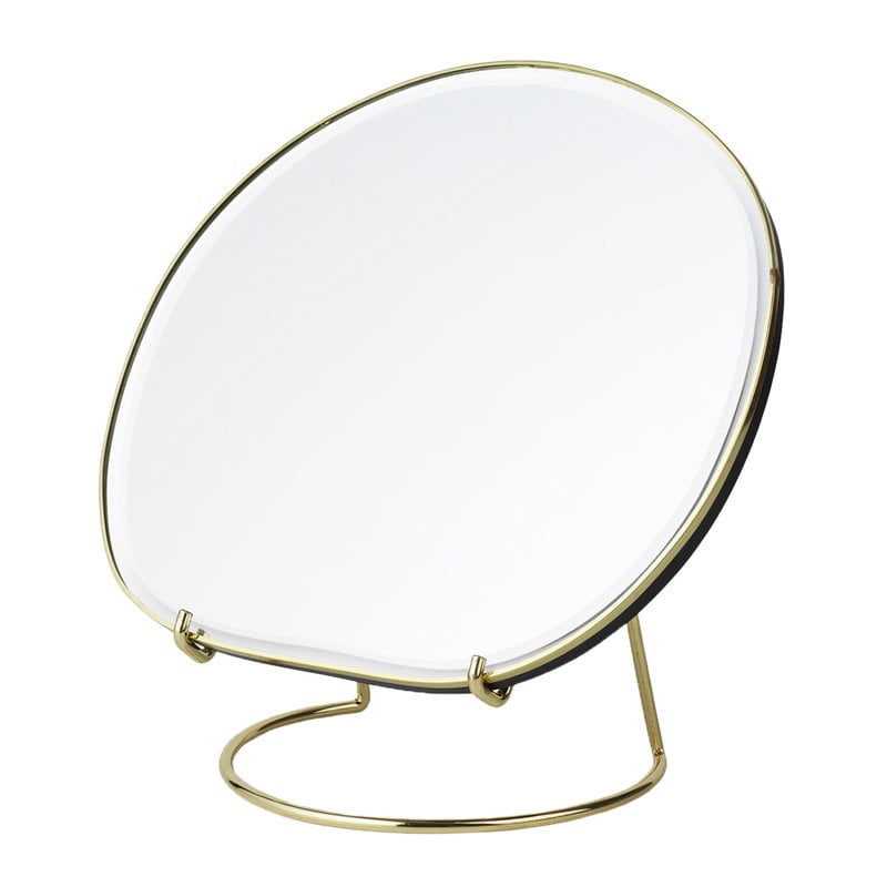 Ferm Living Pond Table Mirror Brass, Round Brass Table Mirror