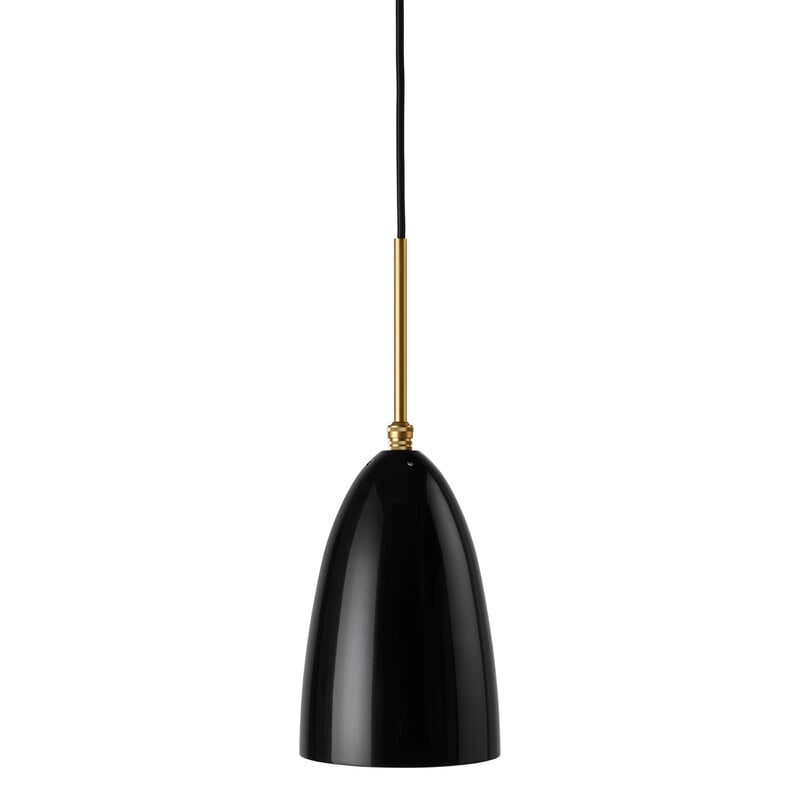 GUBI Gräshoppa pendant, black, glossy
