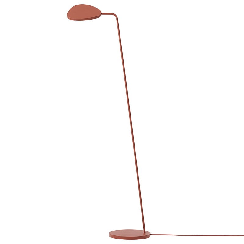copper and grey floor lamp