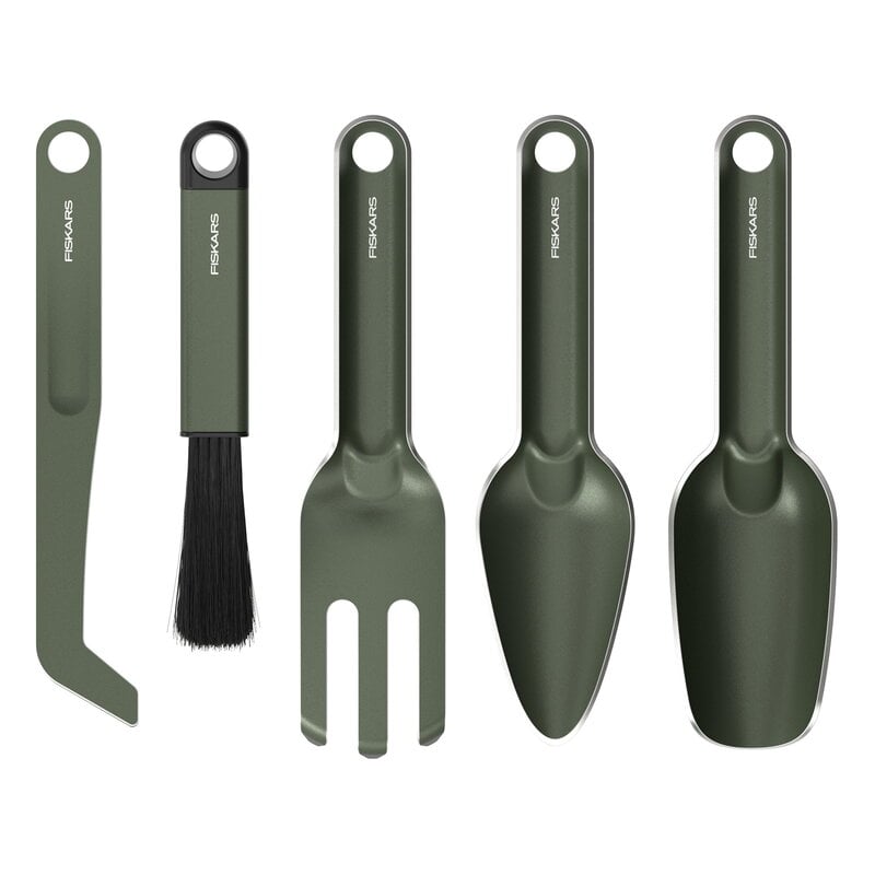 Fiskars Déplantoir Ergonomic - Tête acier - Polyamide renforcé de f