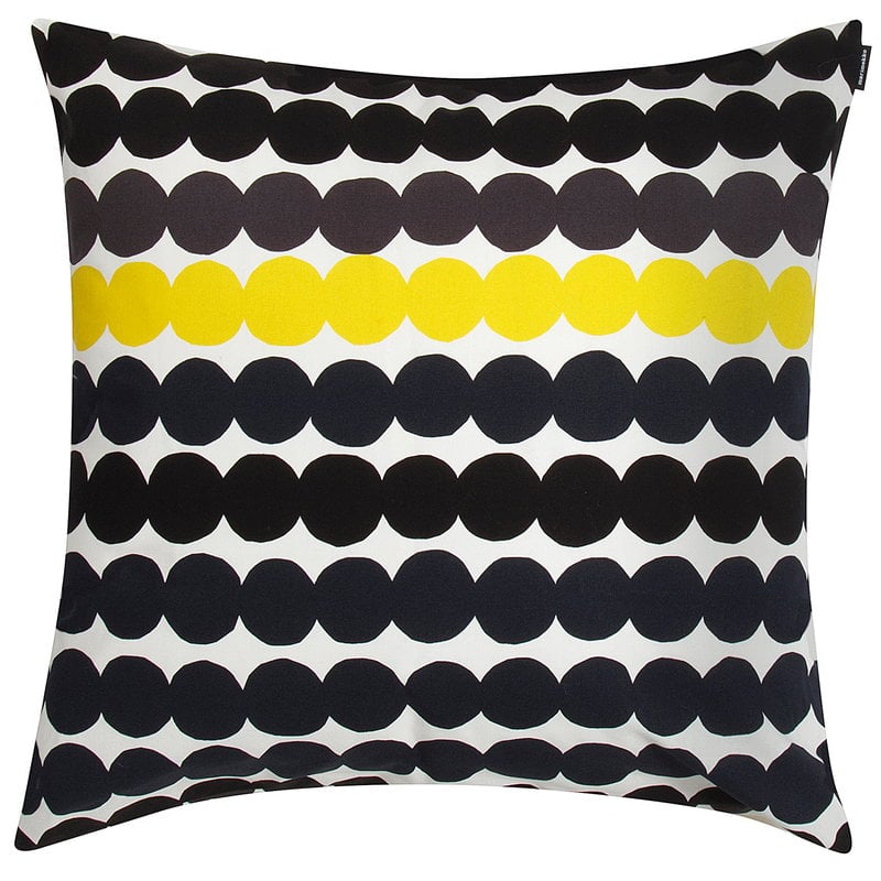grey and yellow cushion