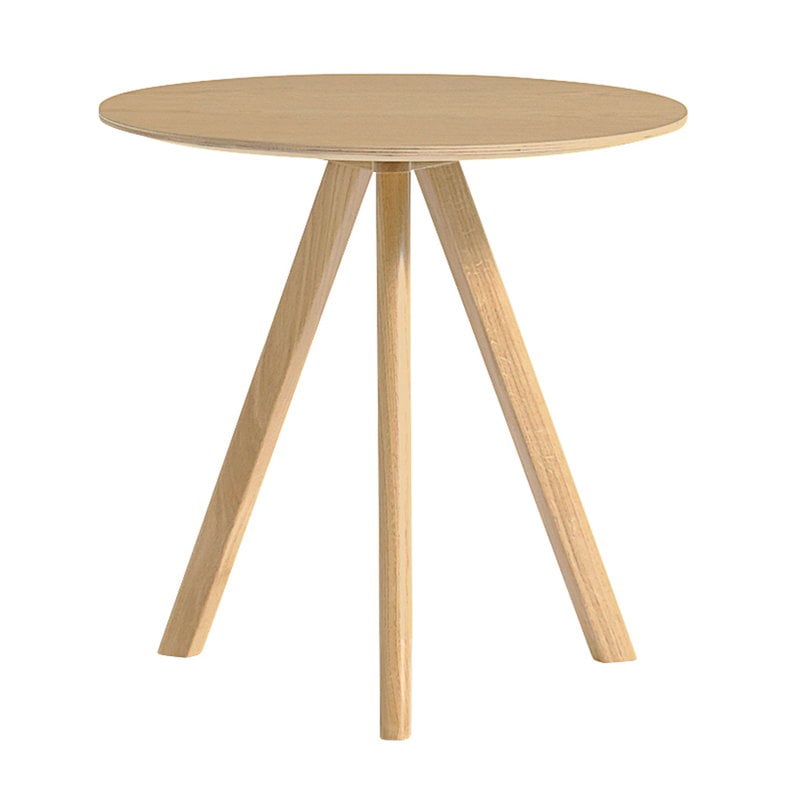 Hay Cph20 Round Table 50 Cm Lacquered, Oak Round Table