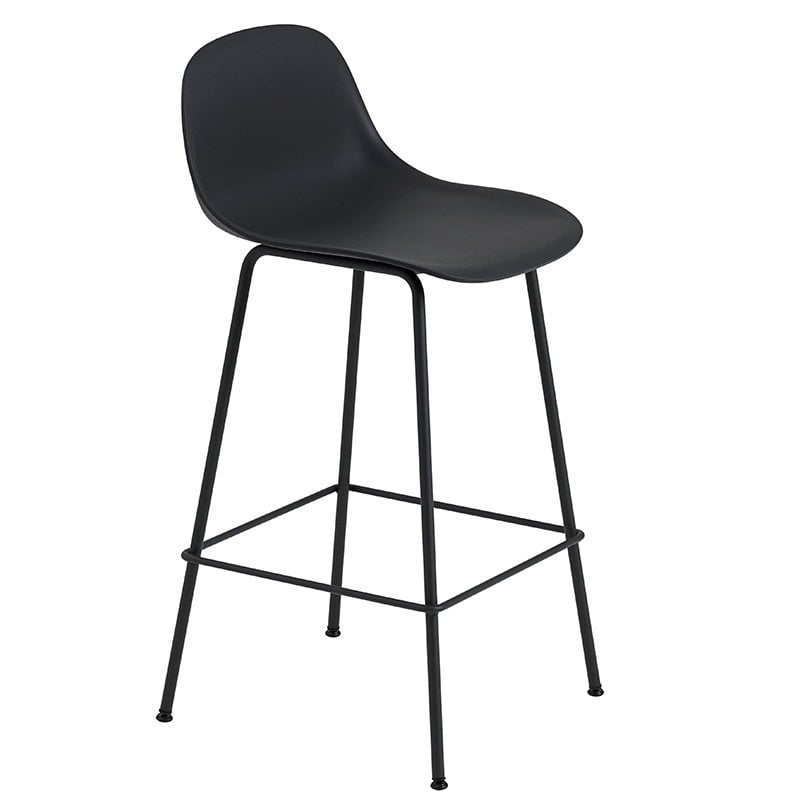 Muuto Fiber Counter Stool With Backrest, Bar Stool With Backrest Set Of 2 Colombia