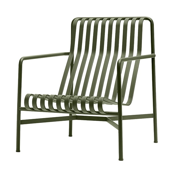 Hay Palissade Lounge Chair High Olive, Outdoor Furniture Loungers