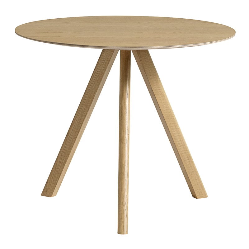 Hay Cph20 Round Table 90 Cm Lacquered, Oak Round Table