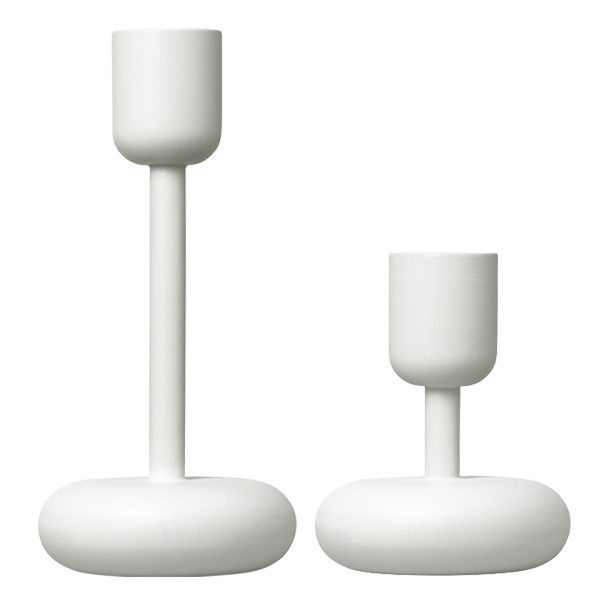 Succesvol serie overdrijven Iittala Nappula candleholder, white, 2-pack | Finnish Design Shop