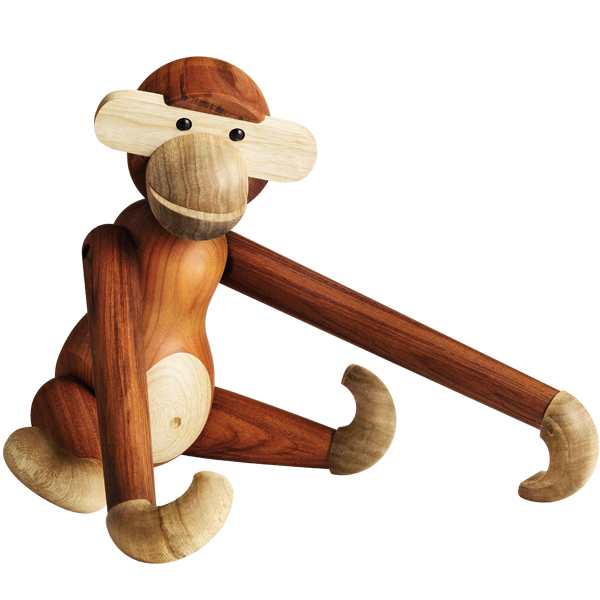Monkeys Family Hanging  Figurines Hand Carved Wooden Teak Home Décor Collectible 