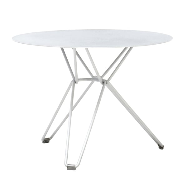 Massions Tio Table Small White, Small Round Metal Table