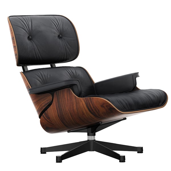 Vitra Eames Lounge Chair New Size, Iconic Leather Chair