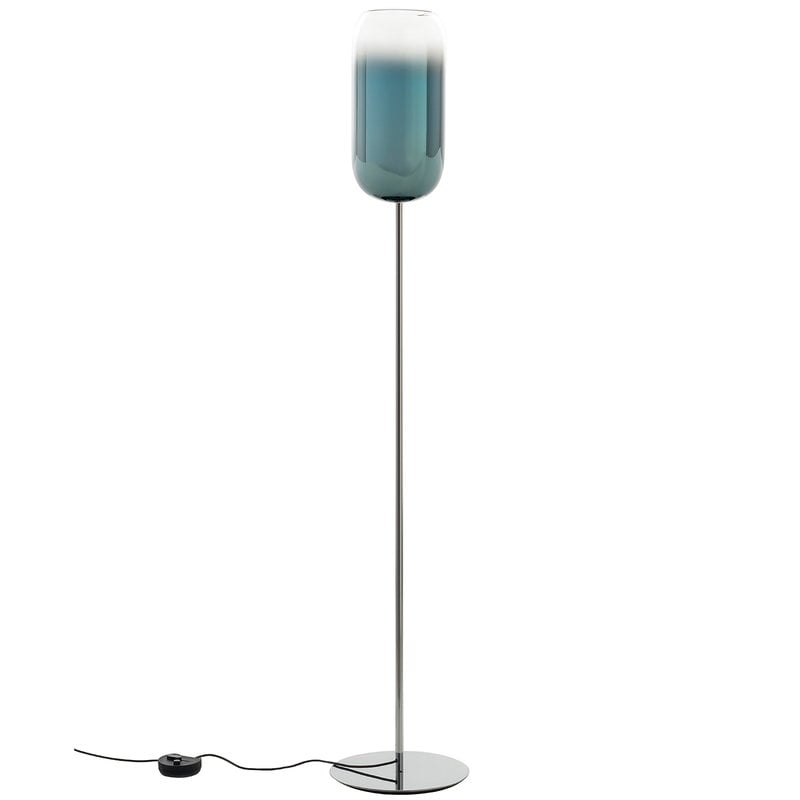 Artemide Gople Floor Lamp Blue, Blue Glass Floor Lamp
