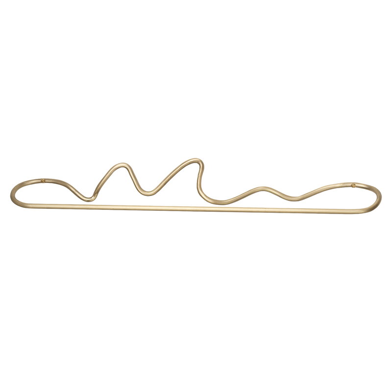 Ferm Living Curvature Towel Hanger - Brass