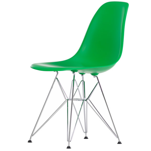 Vitra Eames DSR chair, classic green chrome Finnish Design Shop