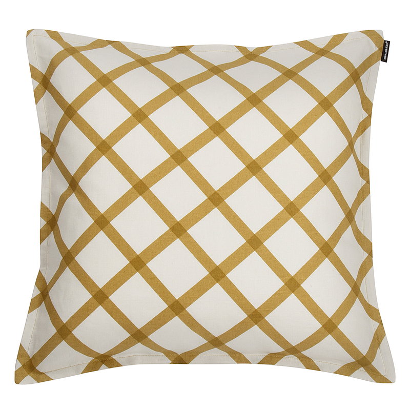 Marimekko Quilt cushion cover natural white - gold | Finnish Design Shop