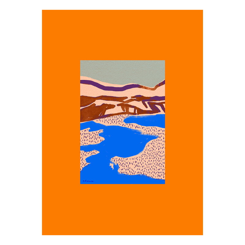 Paper Collective Orange Landscape Juliste Finnish Design Shop