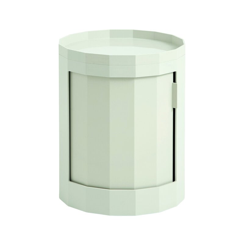 HAY Facet cabinet incl. feet and castors, low, soft mint | Finnish