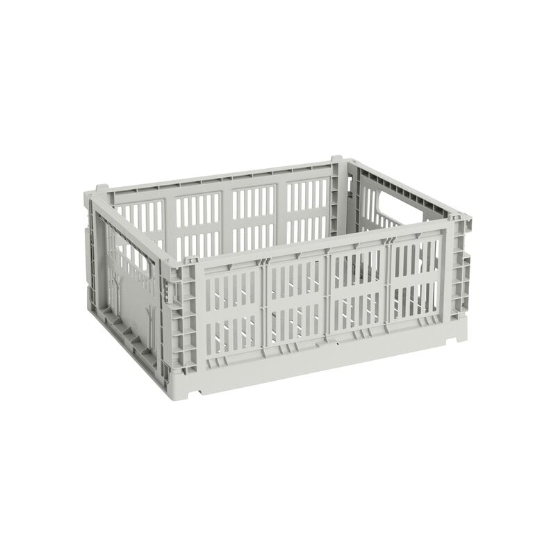 家具・インテリア Colour Crate, M, recycled plastic, grey HAY Colour Crate, M, recycled plastic, grey | Finnish Design