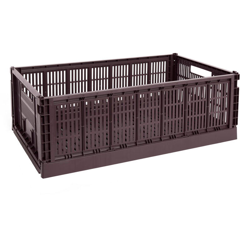 家具・インテリア Colour Crate, XL, recycled plastic, grey HAY Colour Crate, XL, recycled plastic, bordeaux | Finnish Design Shop