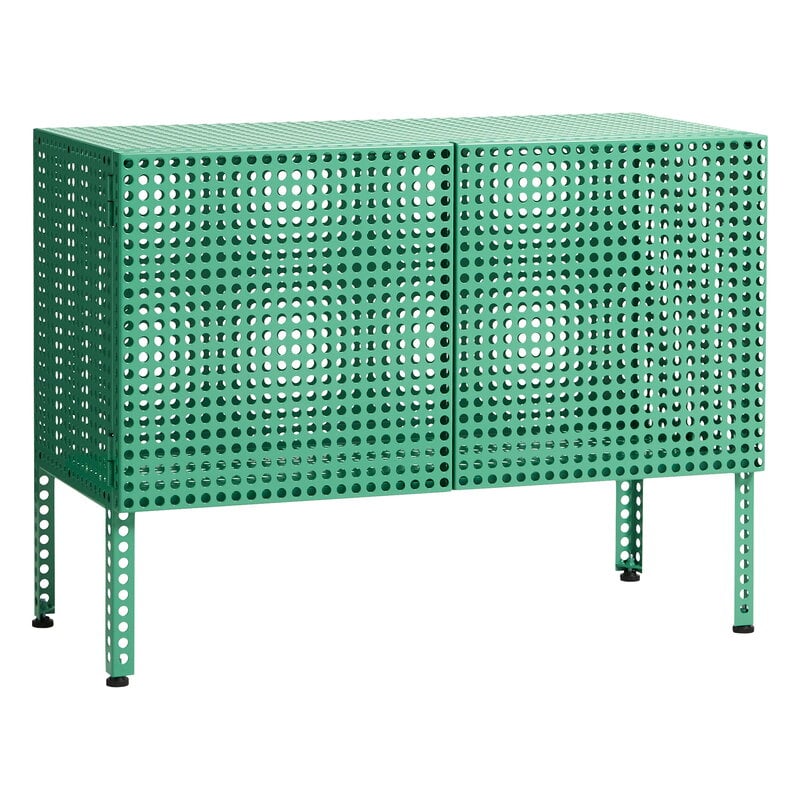 HAY Perforated floor cabinet, small, soft jade | Finnish Design Shop