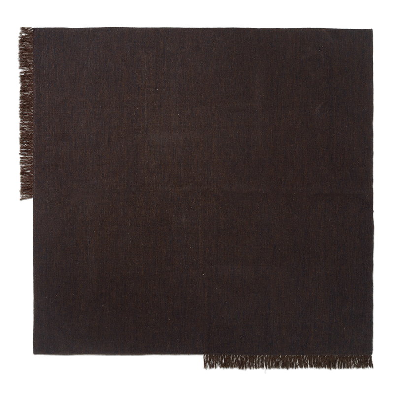 ledematen Ik heb een Engelse les Abstractie Ferm Living Kelim rug, dark melange, 240 x 240 cm | Finnish Design Shop