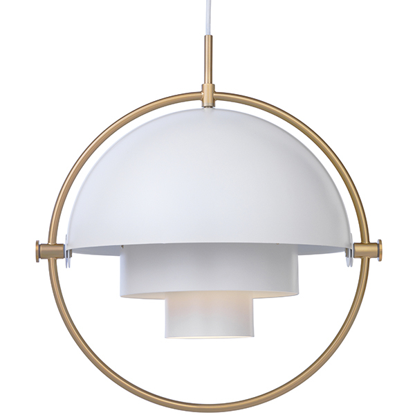 Gubi Multi Lite Pendant Brass White Finnish Design Shop