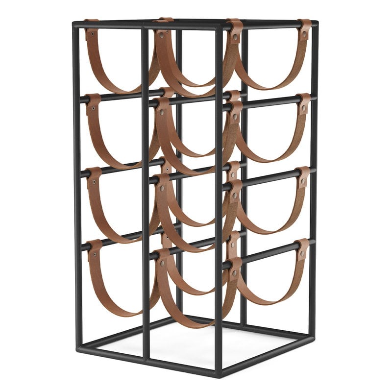 Audo Copenhagen Umanoff wine rack, black - cognac