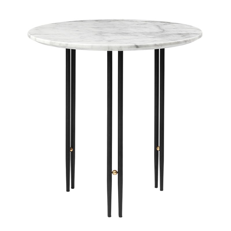 Gubi Ioi Coffee Table 50 Cm Black, 50 Inch Round Marble Dining Table